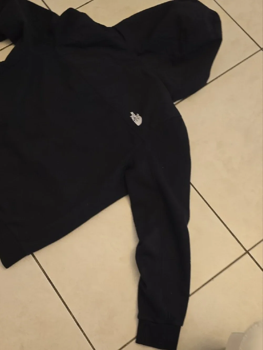 The North Face Men’s Black Hooded Snap-Front Performance Jacket, Used